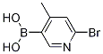 6-Bromo-4-Methylpyridin-3-Ylboronic Acid Chemical Structure