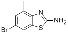 6-bromo-4-methyl-1，3-benzothiazol-2-amine(SALTDATA: FREE) 化学構造