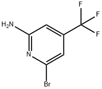 6-Bromo-4-(trifluoromethyl)pyridin-2-amine التركيب الكيميائي