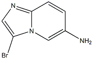 6-Amino-3-bromoimidazo[1，2-a]pyridine 化学構造