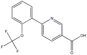 6-[2-(Trifluoromethoxy)phenyl]nicotinic Acid Chemical Structure