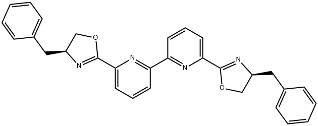 6，6'-Bis((S)-4-benzyl-4，5-dihydrooxazol-2-yl)-2，2'-bipyridine Chemical Structure