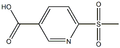 6-(Methylsulfonyl)nicotinic Acid 化学構造