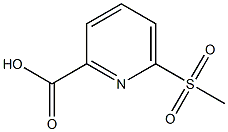 6-(Methylsulfonyl)-2-pyridinecarboxylic Acid Chemical Structure