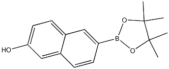 6-(4，4，5，5-Tetramethyl-1，3，2-dioxaborolan-2-yl)naphthalen-2-ol Chemische Struktur