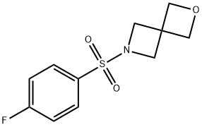 6-((4-Fluorophenyl)sulfonyl)-2-oxa-6-azaspiro[3.3]Heptane Chemische Struktur