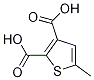 5-Methylthiophene-2，3-dicarboxylic Acid Chemical Structure