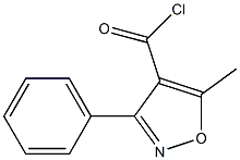 5-Methyl-3-phenylisoxazole-4-carbonyl Chloride Chemical Structure