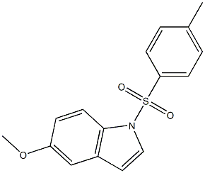 5-methoxy-1-(4-methylbenzenesulfonyl)-1H-indole 化学構造