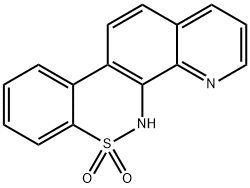 5H-benzo[5,6][1,2]thiazino[4,3-h]quinoline 6,6-dioxide التركيب الكيميائي