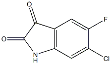 5-Fluoro-6-chloroisatin Chemical Structure