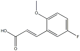 5-Fluoro-2-Methoxycinnamic Acid Chemische Struktur