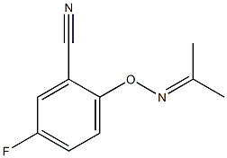 5-Fluoro-2-(Propan-2-Ylideneaminooxy)Benzonitrile Chemical Structure