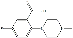 5-Fluoro-2-(4-methyl-1-piperazinyl)benzoic Acid التركيب الكيميائي