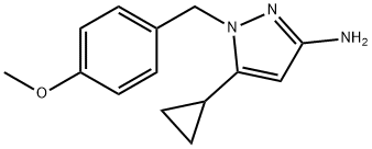 5-cyclopropyl-1-(4-methoxybenzyl)-1h-pyrazol-3-amine Chemical Structure