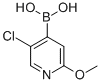 5-chloro-2-methoxypyridin-4-yl-4-boronic acid التركيب الكيميائي