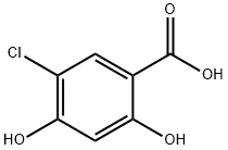 5-Chloro-2，4-dihydroxybenzoic acid Chemical Structure