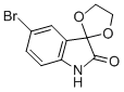 5'-Bromospiro[1，3-dioxolane-2，3'-indol]-2'(1'H)-one Chemical Structure