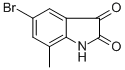 5-Bromo-7-methylindoline-2，3-dione Chemical Structure