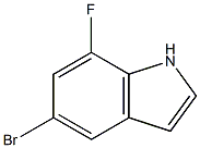 5-Bromo-7-fluoroindole 化学構造