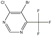 5-Bromo-4-chloro-6-(trifluoromethyl)pyrimidine Chemical Structure