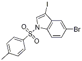 5-bromo-3-iodo-1-tosyl-1H-indole التركيب الكيميائي