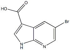 5-Bromo-1H-pyrrolo[2，3-b]pyridine-3-carboxylic acid Chemische Struktur