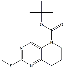 5-Boc-2-(methylthio)-5，6，7，8-tetrahydropyrido[3，2-d]pyrimidine Chemical Structure