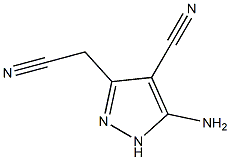 5-Amino-4-cyano-3-(cyanomethyl)pyrazole Chemical Structure