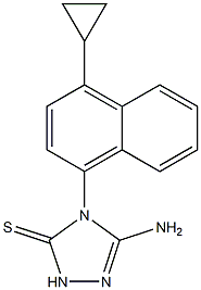 5-Amino-4-(4-cyclopropylnaphthalen-1-yl)-4H-1，2，4-triazole-3-thiol Chemical Structure