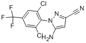 5-Amino-3-cyano-1-(2，6-dichloro-4-trifluoromethylphenyl)pyrazole 化学構造