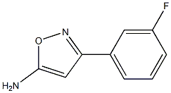 5-Amino-3-(3-fluorophenyl)isoxazole Chemische Struktur