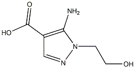 5-Amino-1-(2-hydroxyethyl)pyrazole-4-carboxylic Acid 化学構造