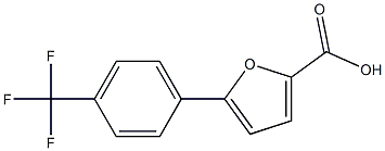 5-[4-(Trifluoromethyl)phenyl]furan-2-carboxylic Acid Chemische Struktur