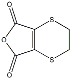 5，6-Dihydro-1，4-dithiin-2，3-dicarboxylic Anhydride Chemical Structure