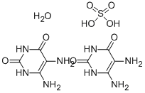 5，6-Diamino-2，4-dihydroxypyrimidine Sulfate Dihydrate 化学構造