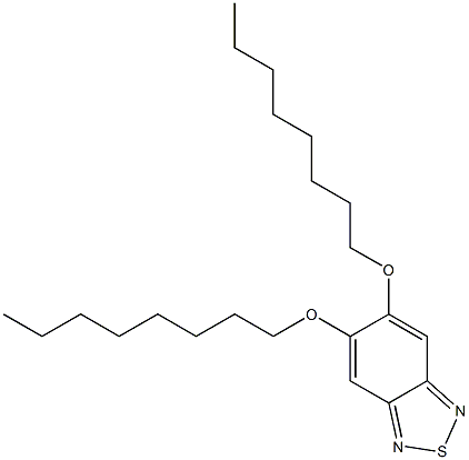 5，6-Bis(n-octyloxy)-2，1，3-benzothiadiazole 化学構造