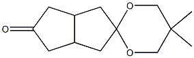 5，5-Dimethyl-hexahydro-1'H-spiro-[1，3-dioxane-2，2'-pentalene]-5'-one التركيب الكيميائي