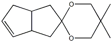 5，5-Dimethyl-3'，3'a，4'，6'a-tetrahydro-1'H-spiro[1，3-dioxane-2，2'-pentalene] التركيب الكيميائي