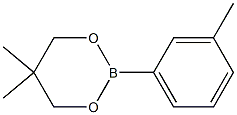 5，5-Dimethyl-2-(3-methylphenyl)-1，3，2-dioxaborinane 化学構造