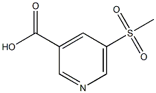 5-(Methylsulfonyl)nicotinic Acid Chemische Struktur