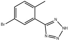 5-(5-Bromo-2-Methylphenyl)-1H-Tetrazole 化学構造