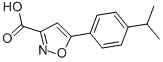 5-(4-Isopropylphenyl)isoxazole-3-carboxylic Acid Chemical Structure