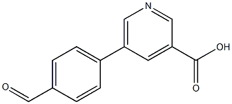 5-(4-Formylphenyl)nicotinic Acid Chemical Structure