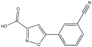 5-(3-Cyanophenyl)isoxazole-3-carboxylic Acid Chemical Structure