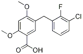 5-(3-chloro-2-fluorobenzyl)-2，4-diMethoxybenzoic acid Chemische Struktur