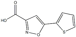 5-(2-Thienyl)isoxazole-3-carboxylic Acid Chemical Structure