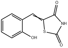 5-(2-HYDROXY-BENZYLIDENE)-THIAZOLIDINE-2，4-DIONE 化学構造