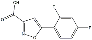 5-(2，4-Difluorophenyl)isoxazole-3-carboxylic Acid Chemical Structure