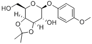 4-Methoxyphenyl 3，4-O-Isopropylidene-β-D-galactopyranoside 化学構造